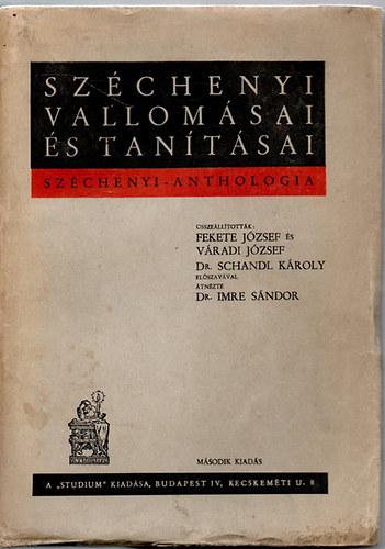 Szchenyi vallomsai s tantsai