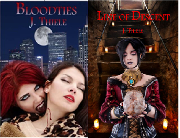 J Thiele  (Author) Melissa Bell (Illustrator) - Bloodties (The Bloodlines Trilogy #2) + Line of Descent (The Bloodlines Trilogy #3) ( 2 ktet )