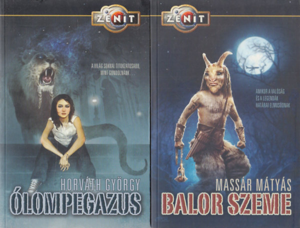 2 db magyar fantasy: �lompegazus + Balor szeme