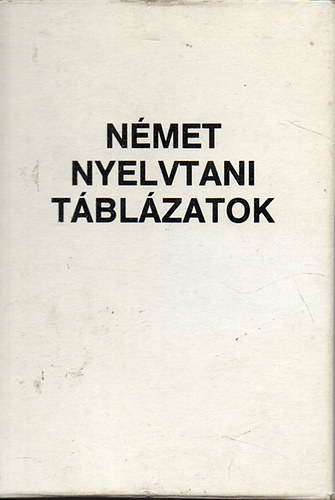 Nmet nyelvtani tblzatok (22 krtyalap)