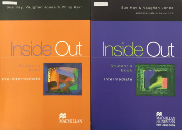 Sue Kay & Vaughan Jones - Jon Hird & Philip Kerr - Inside Out: Pre-Intermediate Student's Book + Intermediate Student's Book (2 kötet)