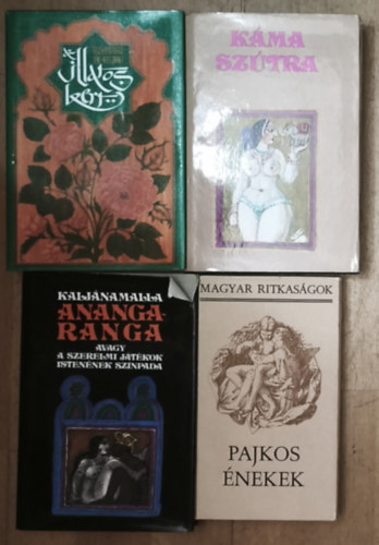 Vátszjájana, Muhammad An-Nefzawi Kaljánamalla - 4db erotikus tartalmú mű - Pajkos énekek, Anangaranga, Káma-szútra, Az illatos kert