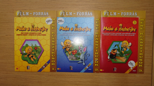 Waldemar Bonsels - 3 Maja a m�hecske DVD: Maja a m�hecske - Mese klasszikusok 1., Maja a m�hecske - Mese klasszikusok 2., Maja a m�hecske - Mese klasszikusok 3.