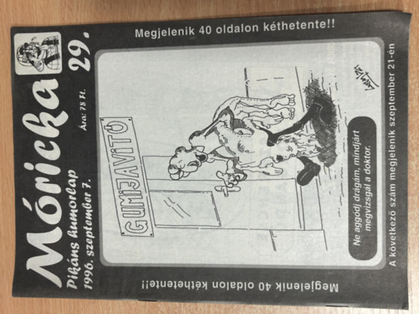 Móricka 29 - 1996. szeptember