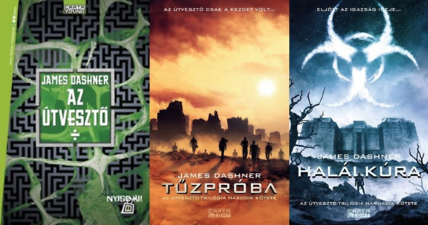 James Dashner - Útvesztő trilógia I-III. (Az útvesztő + Tűzpróba + Halálkúra)