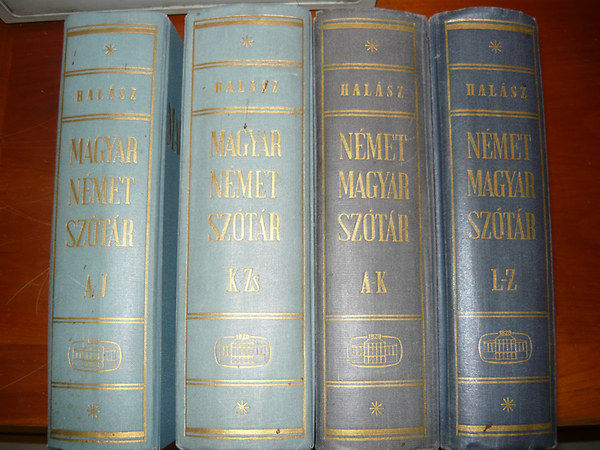 Halsz Eld - Magyar-nmet sztr I-II. - Nmet-magyar sztr I-II. (nagysztr, 4 ktet)