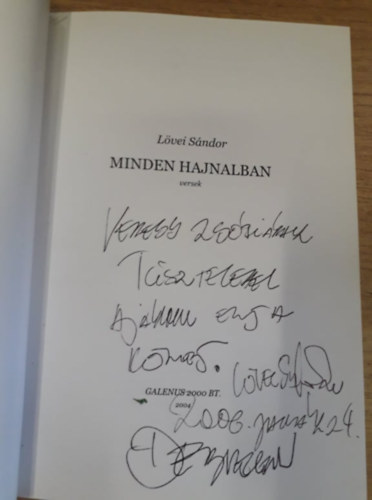 L�vei S�ndor - Minden hajnalban - versek (M�th� Andr�s fot�m�v�sz alkot�saival)