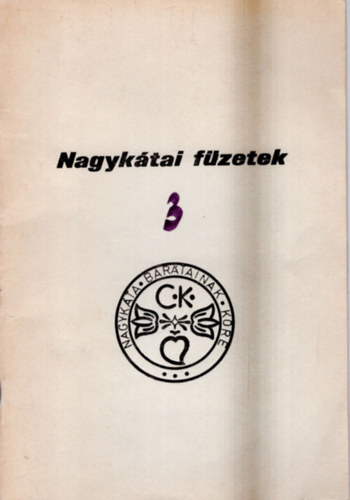 Maksa Ferenc - Nagyktai fzetek 3.