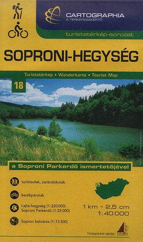 Soproni-hegysg turistatrkp (Cartographia turistatrkp-sorozat 18.) - a Soproni Parkerd ismertetjvel (kerkprutak feltntetsvel)
