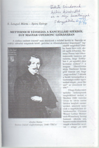 Spira Gyrgy S. Lengyel Mrta - Szzadok- A Magyar Trtnelmi Trsulat Folyirata 1996/5.  szm