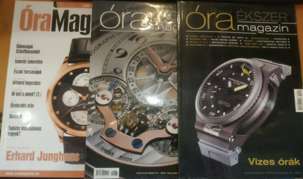 Venicz �ron  (szerk) - 3 db Pr�mium �ra-�kszer Magazin (sz�rv�nysz�mok, lapsz�mok a term�klapon)