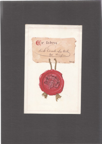 Ex Libris - Cs�ky K�roly (?) (1873-1945)