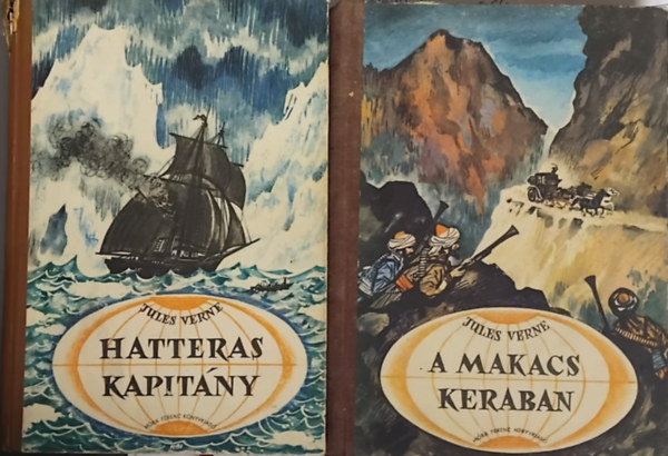 Jules Verne - 2 db Jules Verne: Hatteras Kapitány + A makacs Keraban