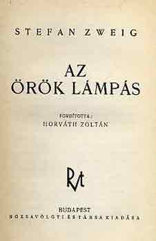 Stefan Zweig - Az rk lmps