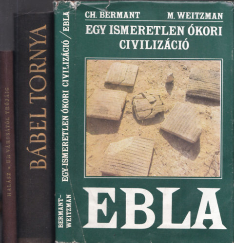 3 db korrl szl knyv: Ebla - Egy ismeretlen kori civilizci + Bbel tornya + Ur vrostl Trjig