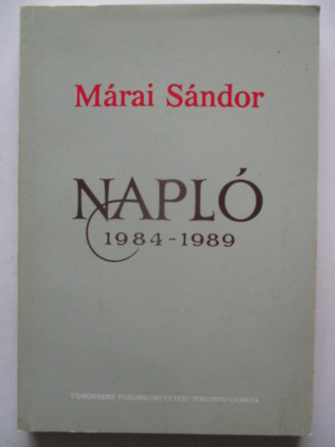 Mrai Sndor - Napl (1984-1989)