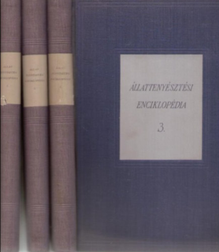 Dr. Horn Art�r  (szerk.) - �llatteny�szt�si enciklop�dia I-III.