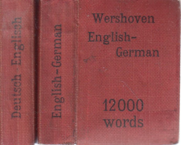 Prof. Dr. F.J. Wershoven - English-Deutsch ; Deutsch-English Liliput-Wrterbuch /miniknyv/ I-II.