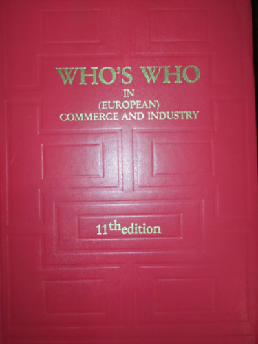 Michael Wockel - Who's Who in (European) Commerce and Industry 11th edition