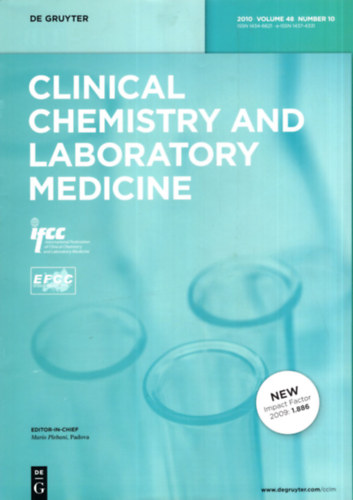 Clinical chemistry and laboratory medicine 2010 - Angol orvosi knyv