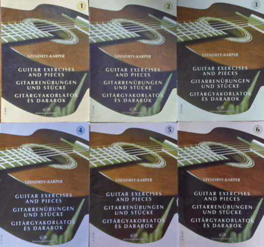 Szendrey-Karper - Gitrgyakorlatok s darabok I-VI knyvcsomag