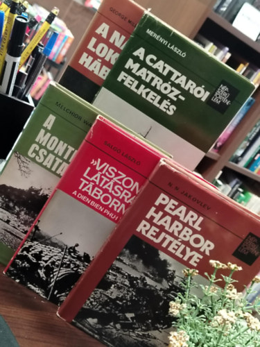 George Millar, N.N. Jakovlev, Salgo László, Melchior Wankowicz Merényi László - KÖNYVMENTŐ AJÁNLAT, 5 db. Népszerű történelem. A cattarói matrózfelkelés, A nagy lokátorháború, Pearl Harbor rejtélye, Viszontlátásra tábornokom!, A monte cassinó-i csata