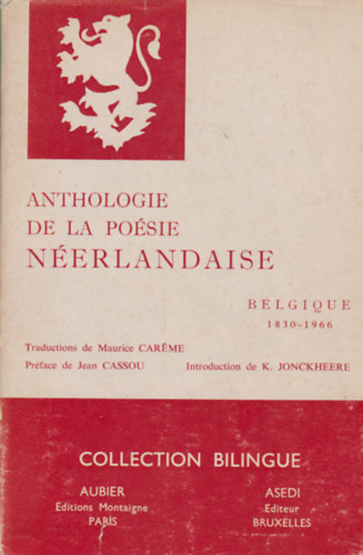 Maurice Careme - Anthologie de la po�sie n�erlandaise (Belgique 1830-1966)