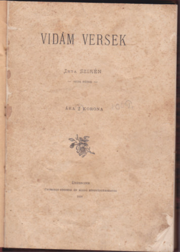 Szini Péter (Szirén) - Vidám versek