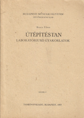 Buocz Tibor - tptstan - Laboratriumi gyakorlatok