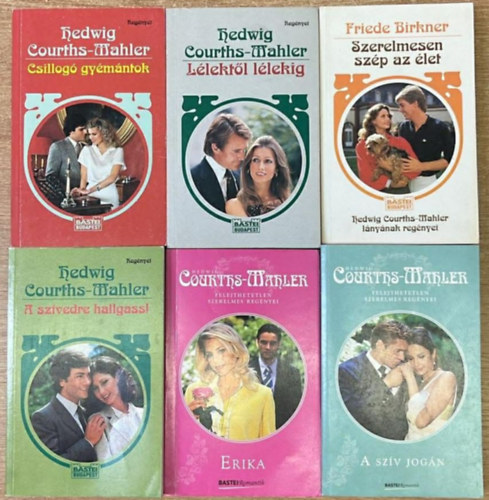 Friede Birkner Hedwig Courths-Mahler - 6 darab romantikus reg�ny: Csillog� gy�m�ntok - L�lekt�l l�lekig - Szerelmesen sz�p az �let - A sz�vedre hallgass! - Erika - A sz�v jog�n