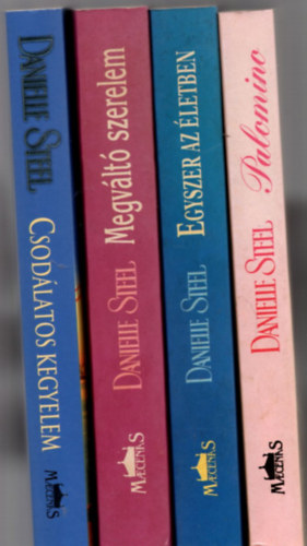 Danielle Steel - 4 db Danielle Steel könyv: Csodálatos kegyelem +Megváltó szerelem +Palomino +Egyszer az életben.