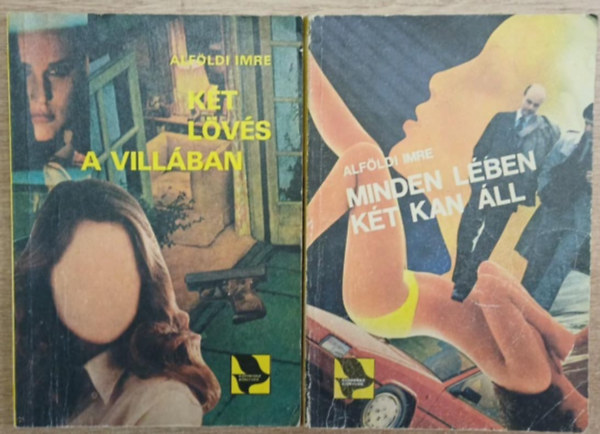 Alf�ldi Imre - 2 db Alf�ldi Imre krimi: K�t l�v�s a vill�ban - Minden l�ben k�t kan �ll