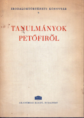 Pándi; Tóth (szerk.) - Tanulmányok Petőfiről