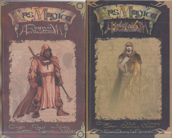 Neil Gaiman, Juh�sz Viktor Csig�s G�bor - 2 db. Ars Magica (Maleficium Hermeticum + Regnum Hermeticum)