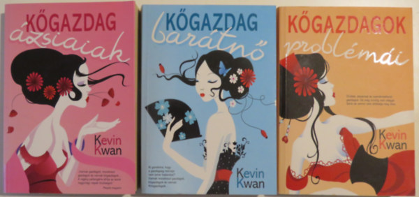 Kevin Kwan - Kőgazdag ázsiaiak trilógia: Kőgazdag ázsiaiak + Kőgazdag barátnő + Kőgazdagok problémái (3 kötet)