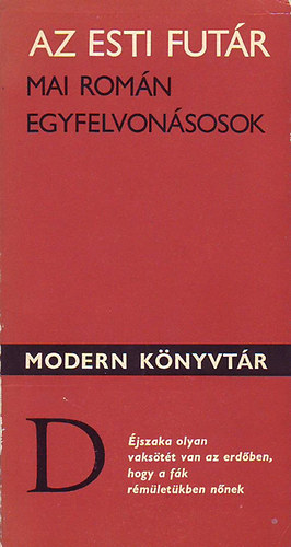 Az esti fut�r (Mai rom�n egyfelvon�sosok)