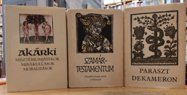 Lukcsy Sndor, Nagy Olga Szenczi Mikls - Akrki (Misztriumjtkok, mirkulumok, moralitsok) + Paraszt dekameron + Szamrtestamentum (3 ktet)