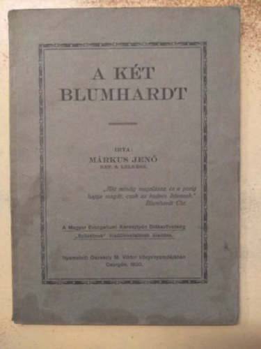 A kt Blumhardt