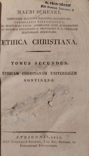 Mauri Schenkl - Ethica Christiana II.