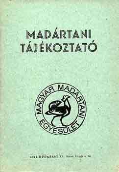 Madártani tájékoztató 1980. október-november-december