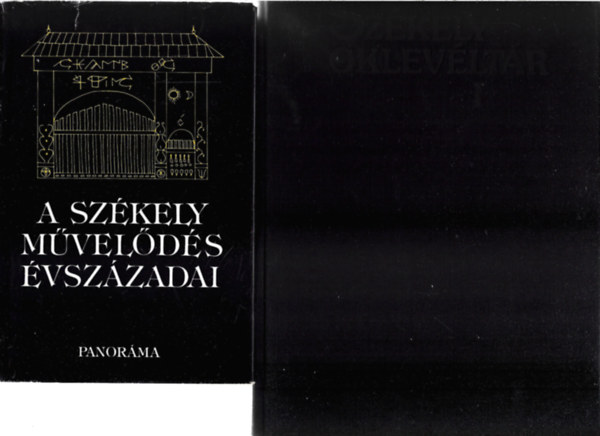2 db k�nyv, A sz�kely m�vel�d�s �vsz�zadai, Sz�kely oklev�lt�r I.