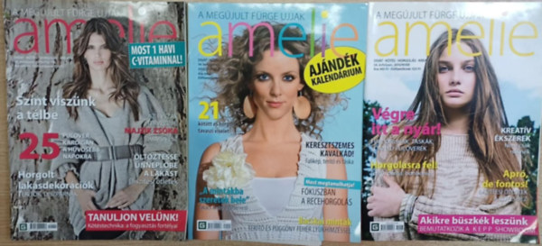 Tiszttart� Johanna  (f�szerk.) - A meg�jult F�rge Ujjak - Amelie (3 sz�m): 2010/tavasz, ny�r, �sz-t�l sz�mok