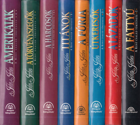 John Jakes - A Kent csal�d t�rt�nete 1-8. A fatty� + A l�zad�k+ �tkeres�k + A f�ria + Tit�nok + A harcosok + A t�rv�nyszeg�k + Amerikaiak)