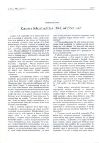 Kanizsa felszabadtsa 1848. oktber 3-n - Klnlenyomat