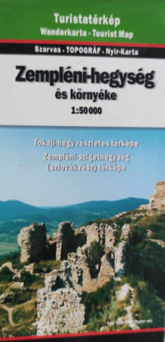 Topogrf - Zemplni-hegysg s krnyke - Turistatrkp 1:50.000