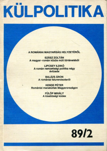 Nincs felt�ntetve - K�lpolitika 89/2