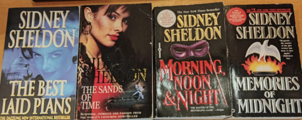 Sidney Sheldon - 4 db Sidney Sheldon: The Best Laid Plans + The Sands of Time + Morning, Moon & Night + Memories of Midnight