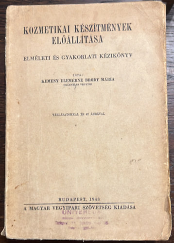 Kemny Elemrn Brdy Mria - Kozmetikai ksztmnyek ellltsa