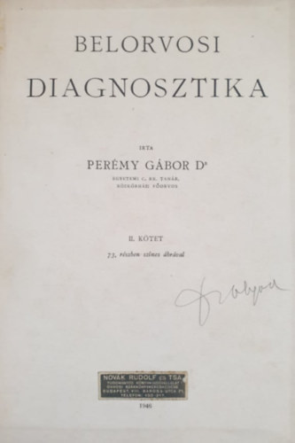 Dr. Permmy Gbor - Belorvosi diagnosztika  II.ktet