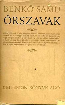 Benk Samu - rszavak